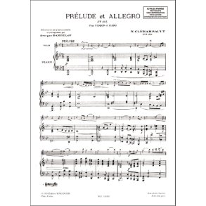 Prélude et Allegro (en sol) : Pour Violon & Piano